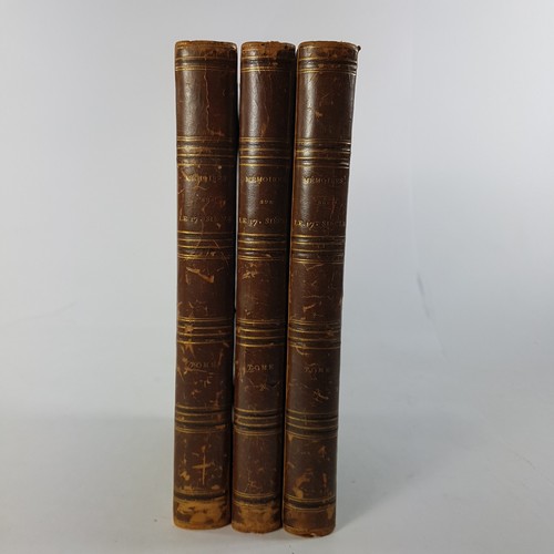Mémoires de M. de.., liquidation 3 tomes, COMPLET, LIVRE RARE, littérature XVIIIe