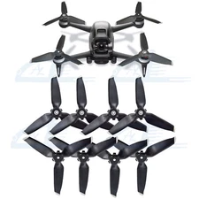 8PCS Low-Noise Propellers Blades Set For DJI FPV Combo Quick Release Prop Silver