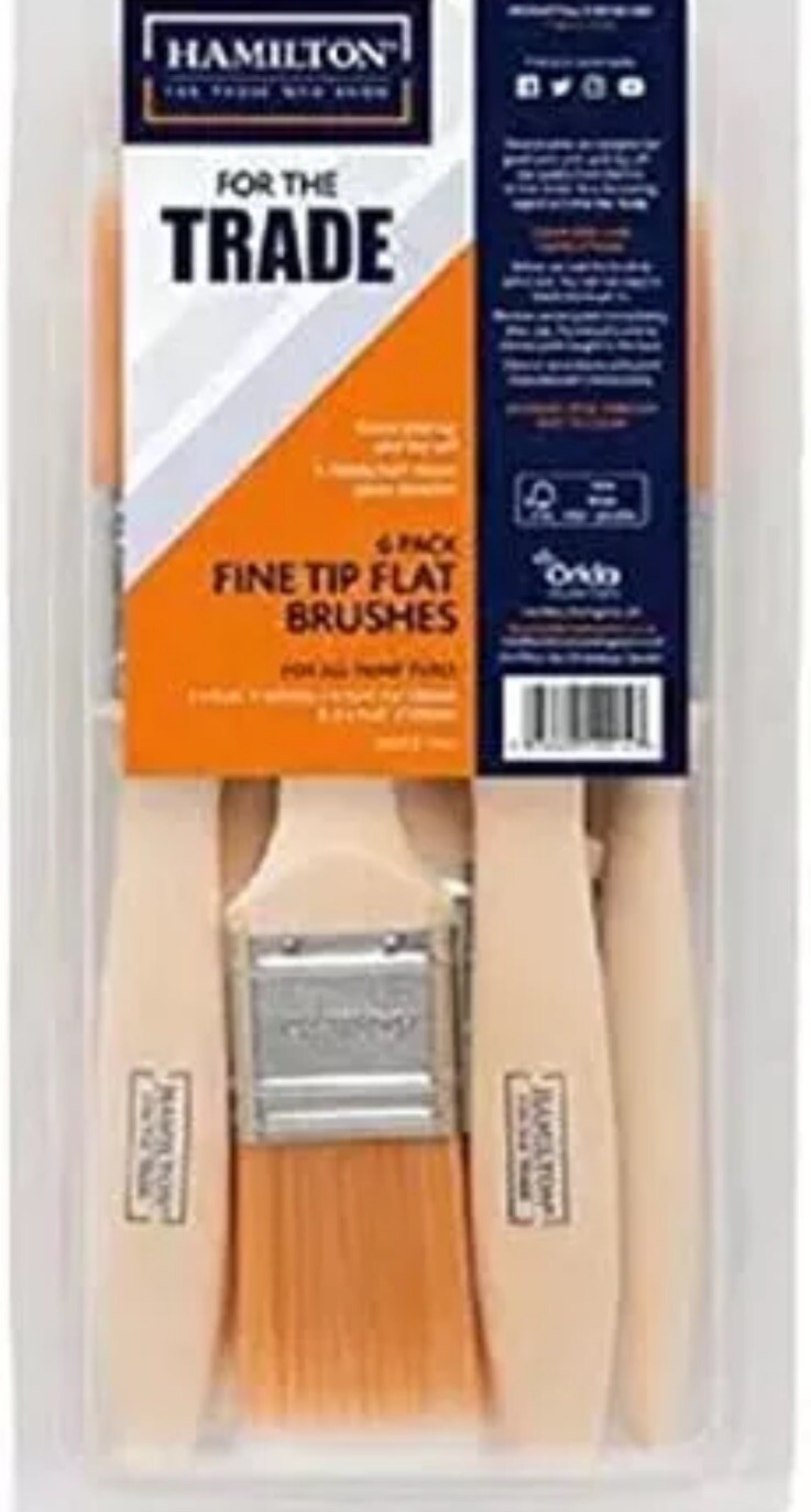 Hamilton For The Trade Synthetic Fine Tip 6 Pack Brush Set - Image 7