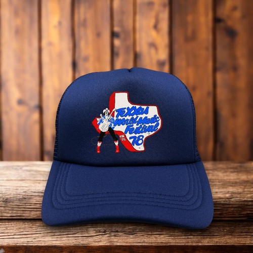 Texxas Jam 1978 Unisex Truckermütze blau Snapback Houston Texas Musik Festival - Bild 1 von 7