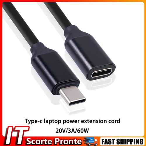 Cavo di prolunga USB C da 1 m Tipo C maschio a femmina Cavo di prolunga di ricar