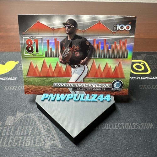 2024 Bowman Chrome Top 100 Prospect Insert BTP81 Enrique Bradfield Jr