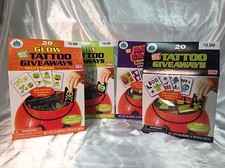 HALLOWEEN PARTY KIDS TATTOOS STICKERS TRICK OR TREAT FAVORS GIFT BAG GIVEAWAYS