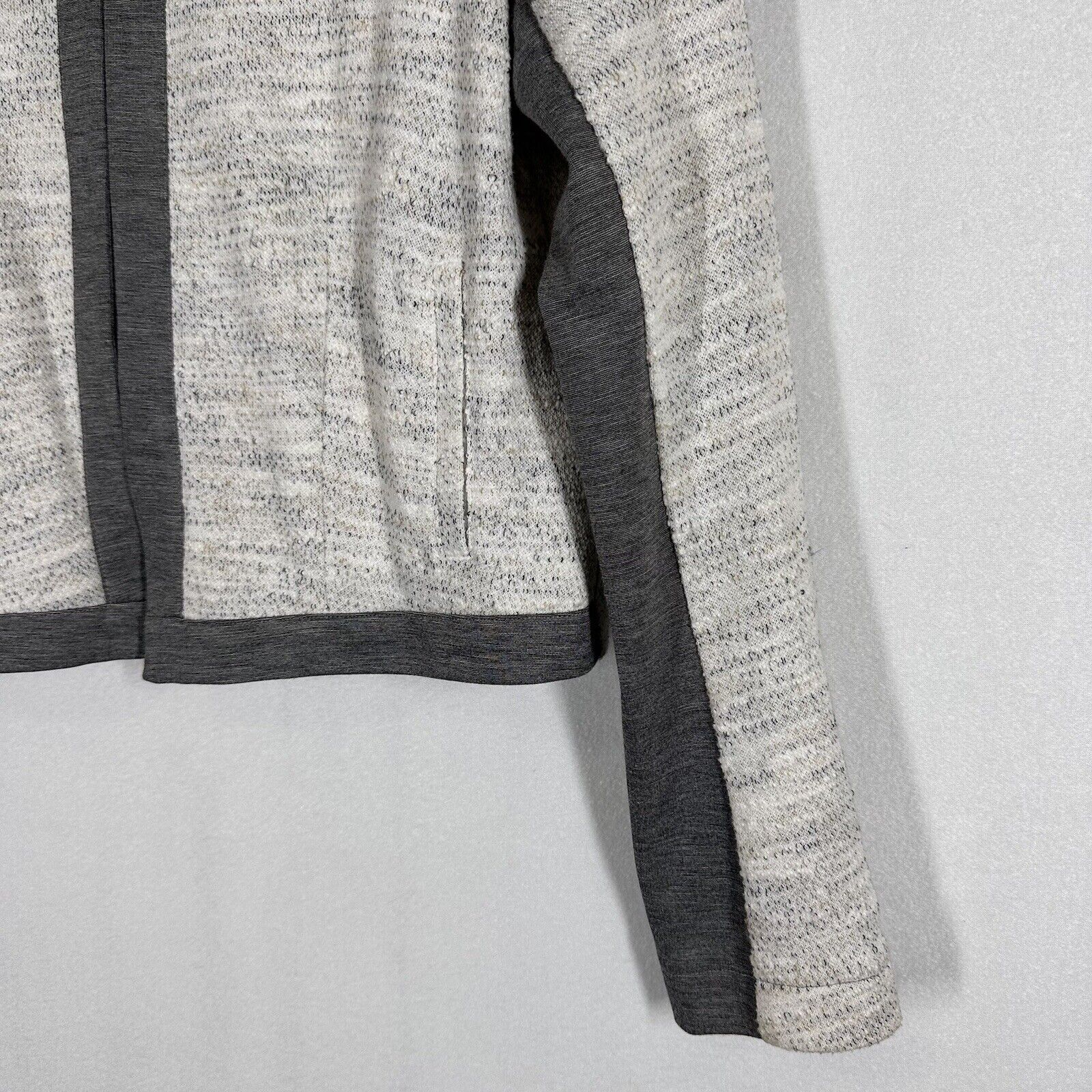 CABI Shrunken Knit Moto Crop Blazer Jacket Style … - image 2