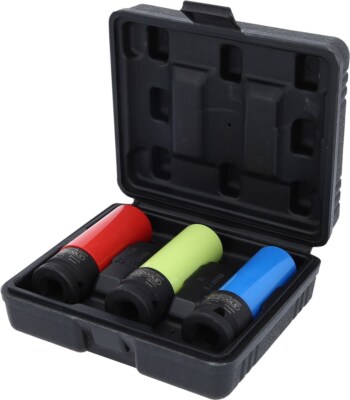 KS TOOLS 1/2'' Alu-Felgen Kraft-Stecknuss-Satz robust, 3-tlg