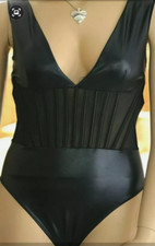 ann summers Wet Look  Mesh Black Body Size 12