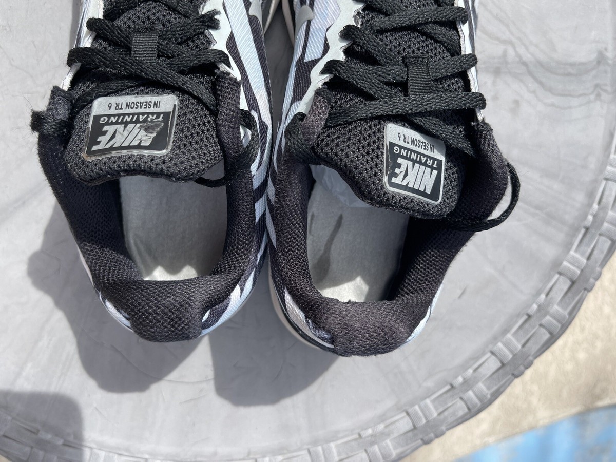 Nike In-Season TR6 Training Shoes Size10  Black/White/Silver Swoosh EUC Nike In-Season TR 8 women main image 2