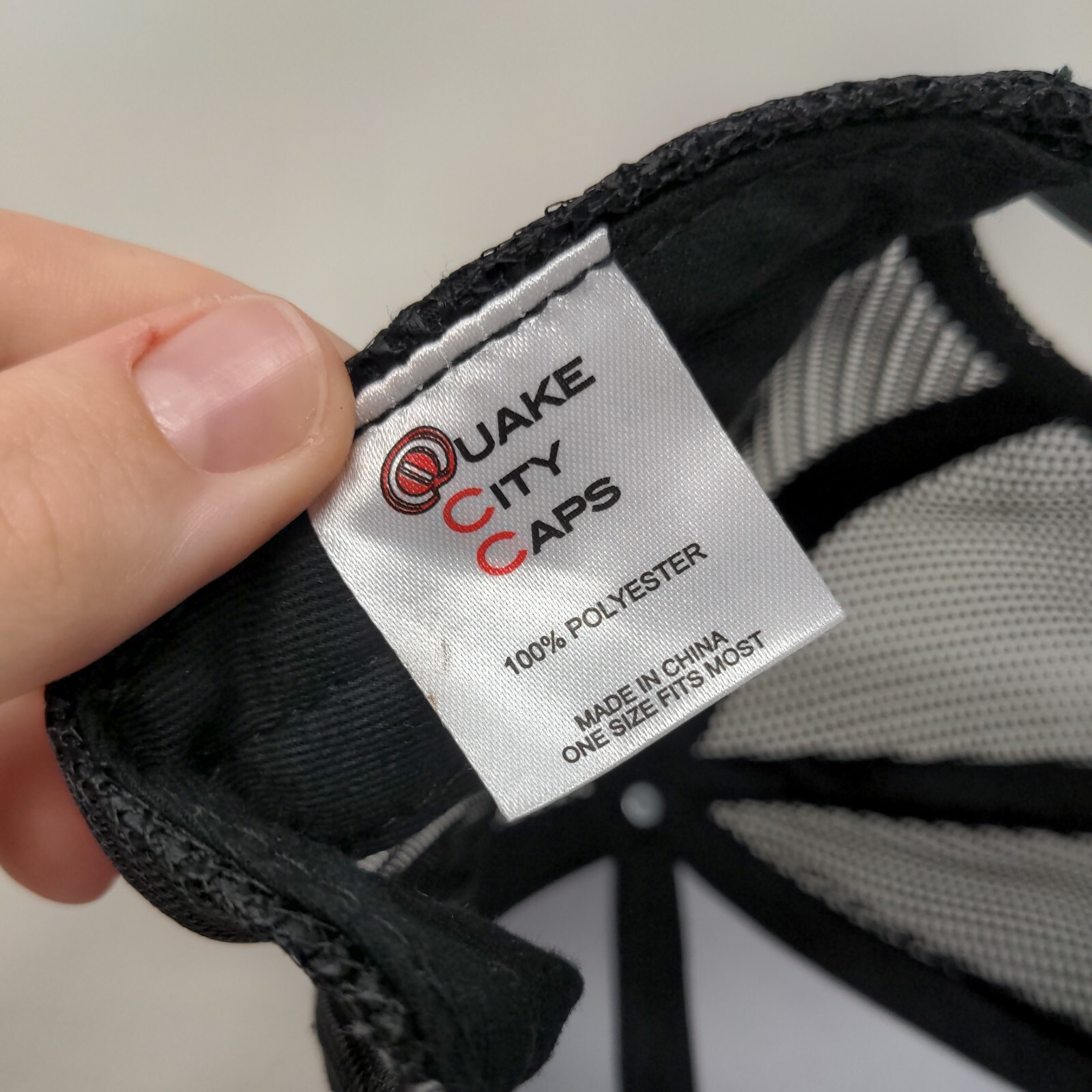 Channel Leather Patch Snapback Mesh Back Trucker … - image 7