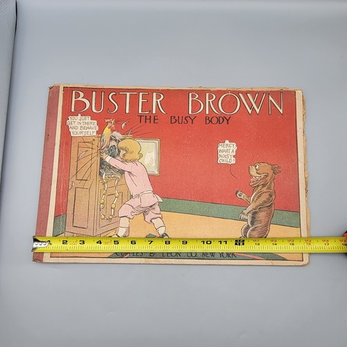 1909 Buster Brown The Busy Body Platinum Age Comic Book Cupples & Leon Company - Picture 21 of 24