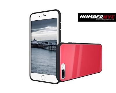iPhone Plus iPhone Plus Case Original Style Tempered Glass Protection  RED