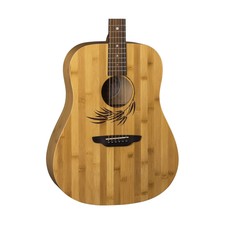Luna Dreadnought Acoustic Guitar, Woodland Bamboo