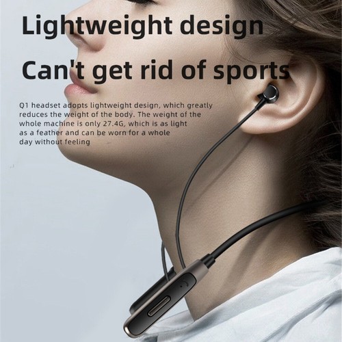 Wireless Bluetooth Earphone Stereo Sound In Ear Sports Neckband Headsets Call - Picture 3 of 12