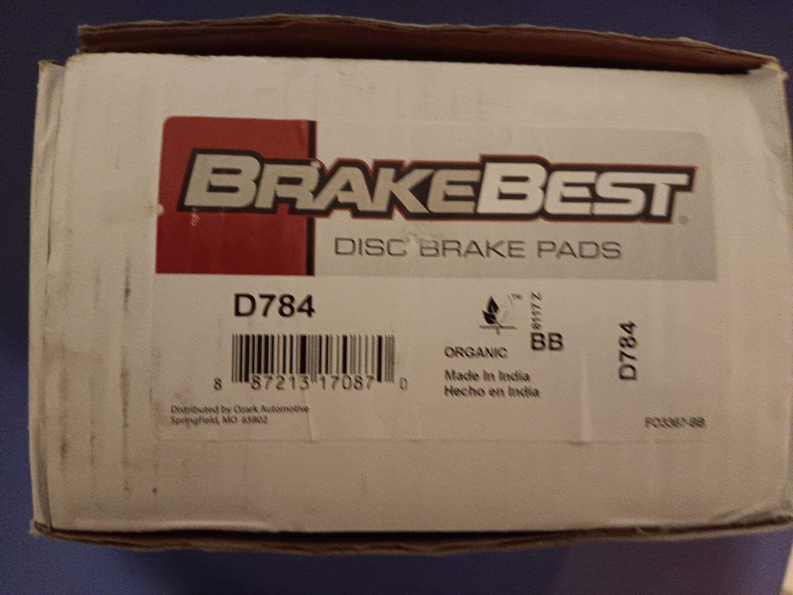 Disc Brake Pad SetBrake Best NAO Pad Brakebest D784 for sale online eBay