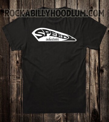 Retro Hot Rod Tee T Shirt Drag Race Racing Street Speed Shop Industries