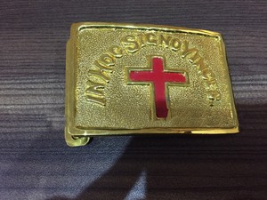 knights templar belt buckle