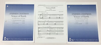 Voices of Earth SATB Choral Piano Sheet Music Stephen Chatman ECS Publishing