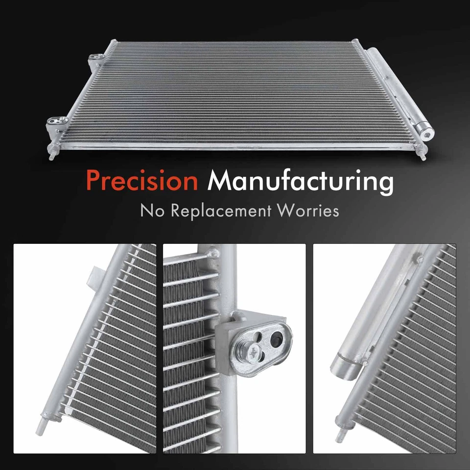 Kit de refrigeração de radiador e condensador CA para Honda Ridgeline 2006 2007 2008 V6 3.5L - Imagem 3 de 4