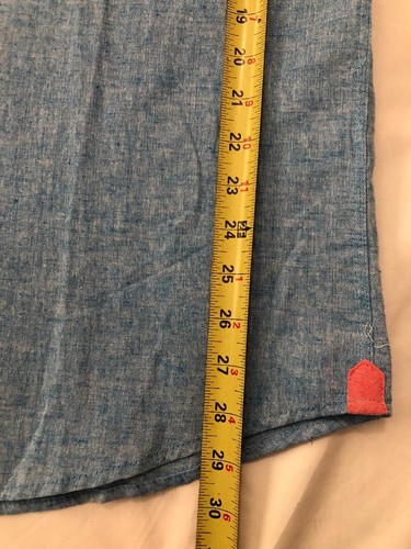 Report Collection Linen Blend Button Down Short Sleeve Shirt Men's Size XL New - Picture 6 of 6