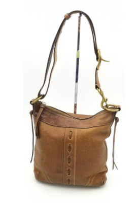 Coach Saddle Brown Vintage Chelsea 10399 Shoulder Bag w/Whipstitch
