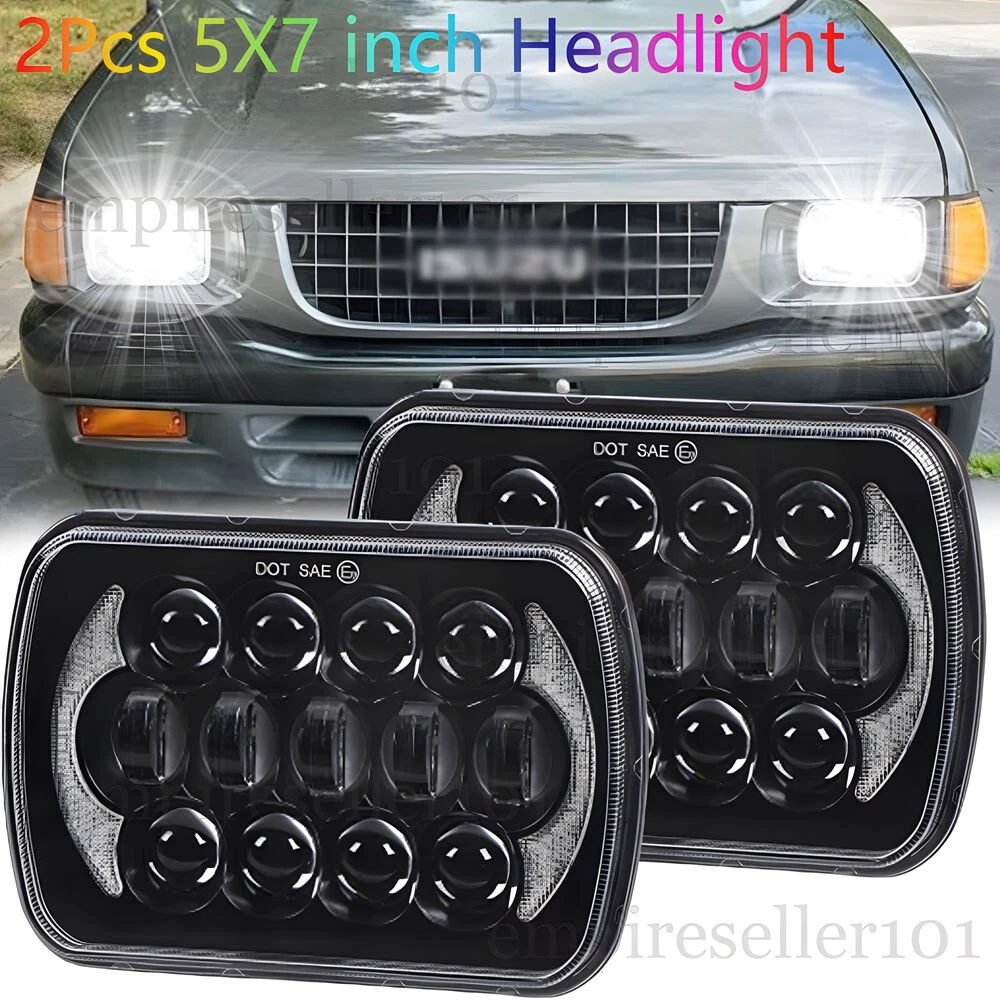 ISUZU ４トン　ヘッドライトセット For Isuzu Pickup 1984-1995 2pcs 7x6'' Led Headlights High-Low Beam