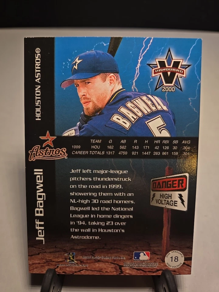 Jeff Bagwell-2000 Pacific Vanguard verde alto voltaje 07/99 #18- Houston Astros Foto 4 de 4