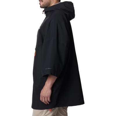 Columbia Deschutes Valley Unisex Rain Poncho Black Adult Size 
