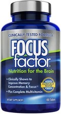 FOCUS Factor Dietary Supplement Nutrition for the Brain 180 Tablets EXP 07/2027
