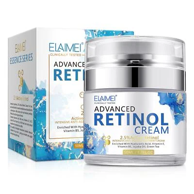 ELAIMEI Face Cream Retinol Hyaluronic Acid Vitamin C Anti Aging Wrinkles Blemishes