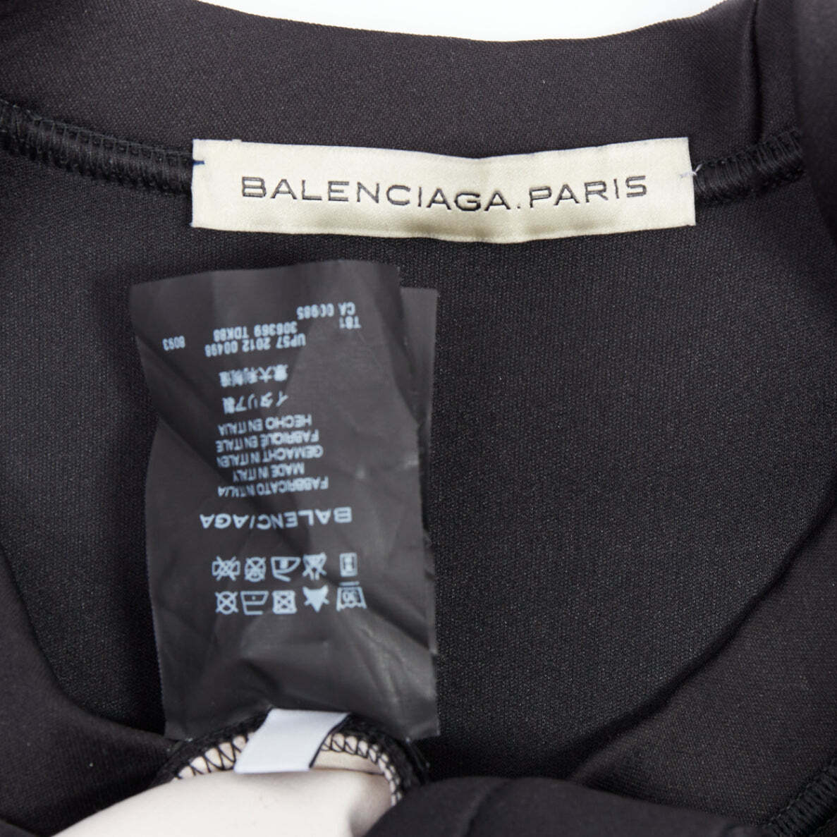 BALENCIAGA 2012 Runway Egyptofunk black sci-fi ruffle boxy BALENCIAGA 2012 Runway Egyptofunk black sci-fi ruffle boxy