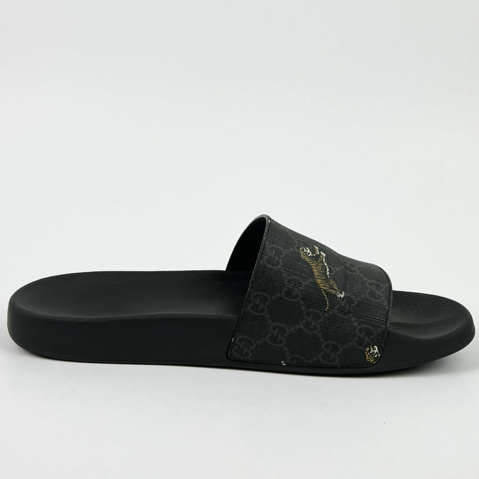 GUCCI mule GG monogram tiger rubber 