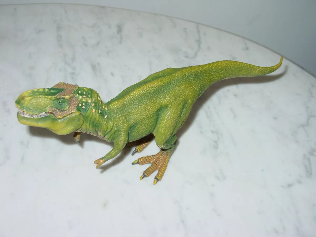 Schleich Dinosaurs Tyrannosaurus Rex - King of the Dinosaurs Tyrannosaurus Rex Toy with TRex Chomping Action Jaw, Dino World Action Figure for Boys