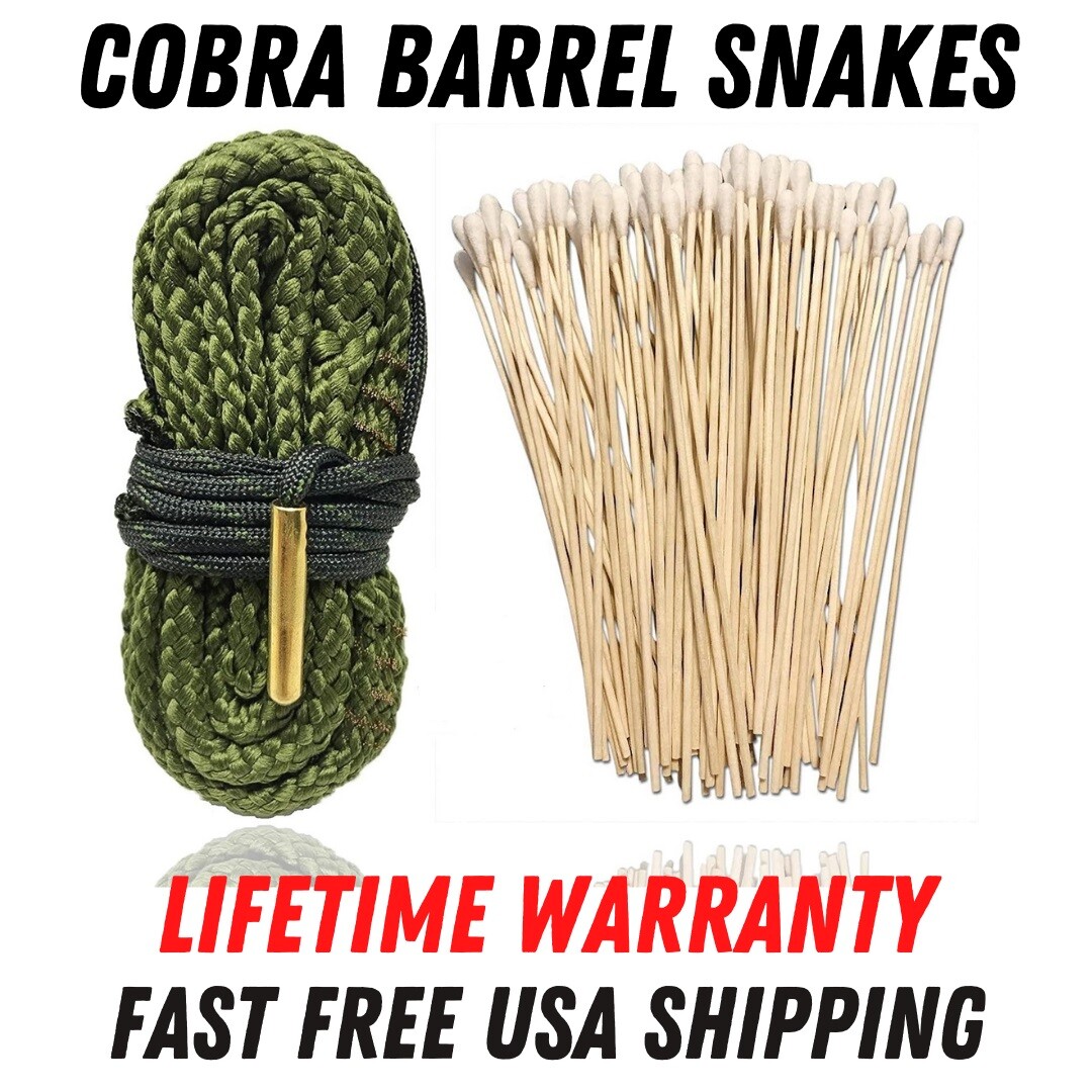 9mm Gun Bore Cleaning Rope Lifetime Warranty Cobra Barrel Snakes