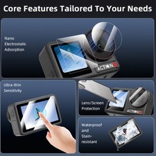 Sports Camera Tempered Film Lens Screen Glass Film for DJI OSMO ACTION 5 PRO