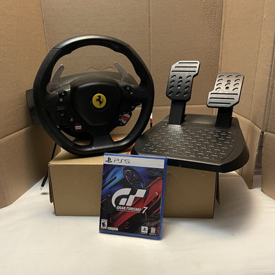 Thrustmaster T80 Ferrari 488 GTB Racing Wheel & Pedals PS5/PS4 Wired USB