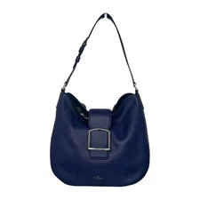 Kate Spade Healy Lane Lawrie Leather Shoulder Bag Magnetic Closure Navy (New!)