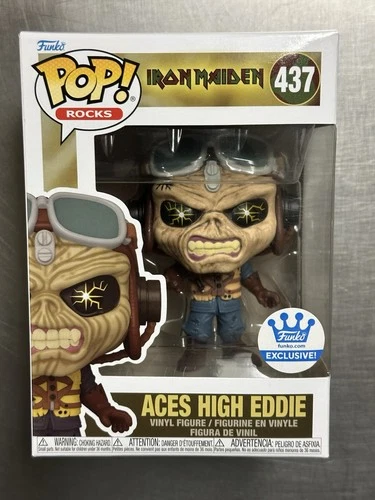 Iron Maiden "Aces High" Eddie Funko Pop! Rocks #437 W / Protector