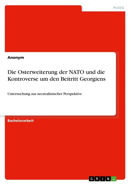 Anonym | Die Osterweiterung Der Nato Und Die Kontroverse Um Den Beitritt...-image