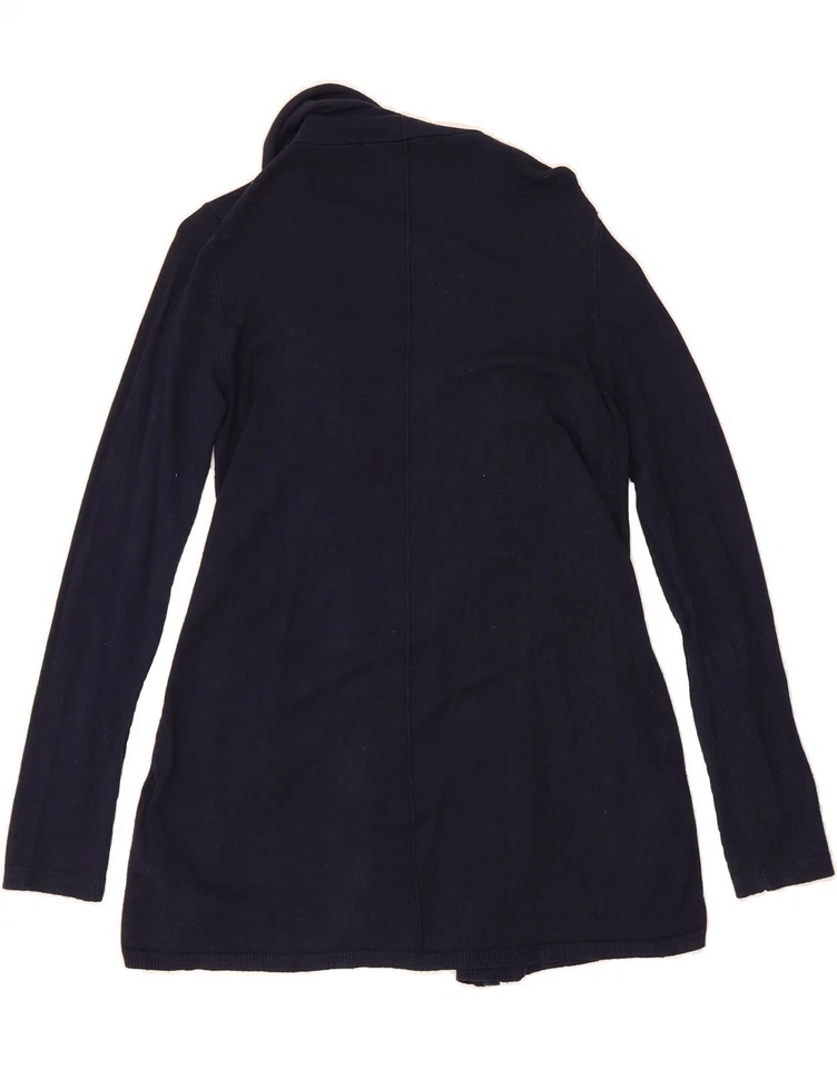 Suéter Cárdigan Abierto ZARA Mujer Reino Unido 12 Mediano Azul Marino Viscosa BG19 Foto 2 de 3