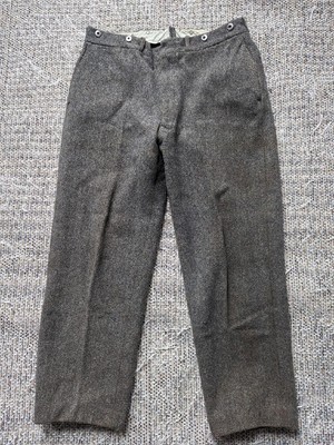 vintage EDDIE BAUER salt n pepper 30x26 wool HUNTING malone pants