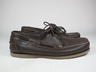 Decathlon Tribord Men's Leather Sailing Boots Shoes Size 45 Brown