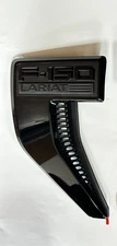 OEM 2021-2025 Ford F150 LARIAT Black Emblem Fender - LEFT SIDE - BLACKOUT F-150
