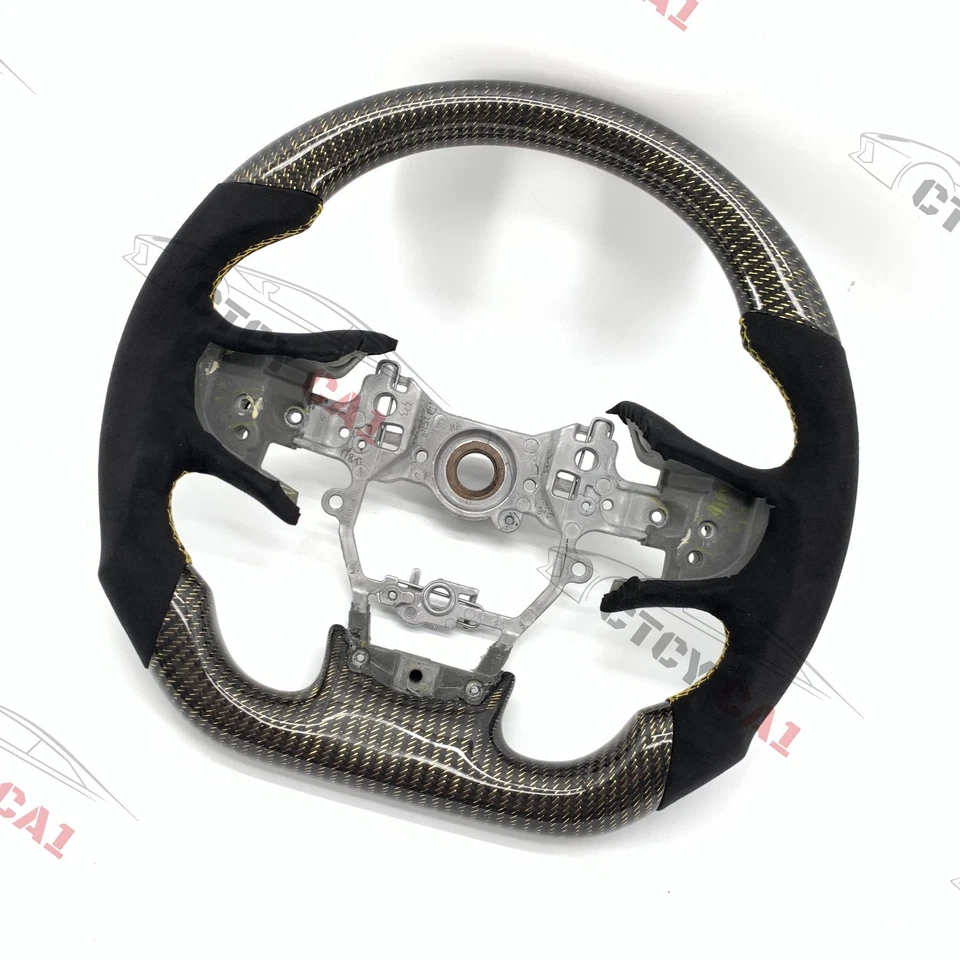 Volante de fibra de carbono personalizado para Lexus ES300/ES350 GS350 RX350 IS300 13-18 Foto 3 de 4