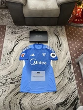 Sevilla Match Issue Signed Alberto Flores #31 GK Football Shirt With COA & Boxed