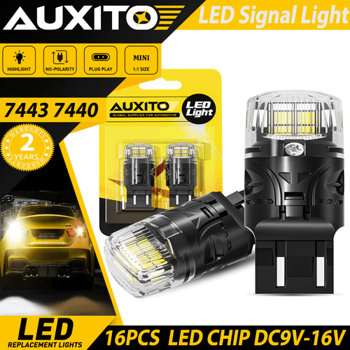 2/4/8 X 7443 LED 6500K Reverse Backup Brake Tail Stop Parking Light Bulbs CANBUS