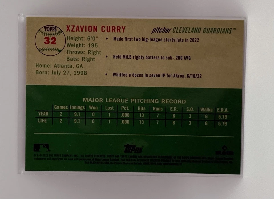 2023 Topps Chrome Platinum - Xzavion Curry #32 Speckle Refractor /150 (RC) - Image 2 of 3