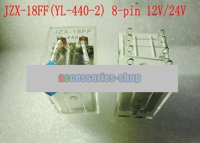 2PCS NEW FOR YLE JZX-18FF (YL-440-2) Relay 12VDC/24VDC 8 Feet
