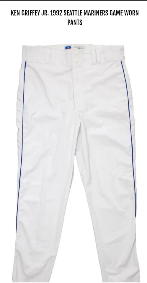 1992 Topps - Ken Griffey Jr Джерси Fusions Гигантская Игра Б/у Нашивка на Брюки /50 - Изображение 4 из 4