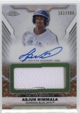 2025 Topps Pro Debut Jumbo Relic 262/300 Arjun Nimmala #PDJAR-AN Auto 1n1n