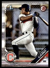 2019 Bowman Draft Christian Cairo Cleveland Indians #BD-195