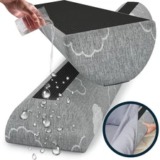 Bed Bumpers for Toddlers Memory Foam Rail Guards Waterproof Washable Dual Sid...